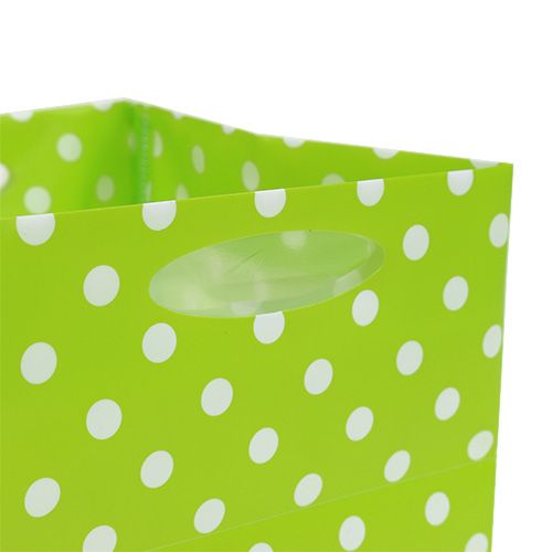 Floristik24 Sac plastique 10.5cm x 10.5cm x 10.5cm Vert 12pcs