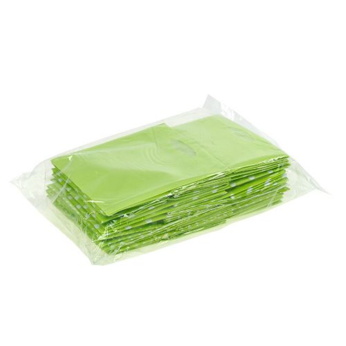 Floristik24 Sac plastique 10.5cm x 10.5cm x 10.5cm Vert 12pcs