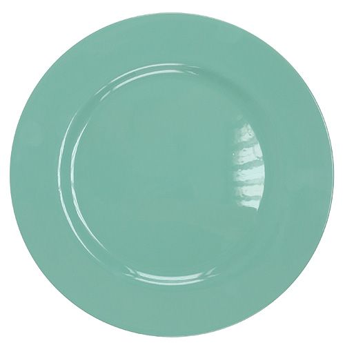 Floristik24 Assiette plastique Ø33cm turquoise