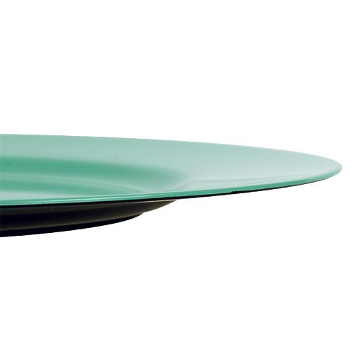 Floristik24 Assiette plastique Ø33cm turquoise