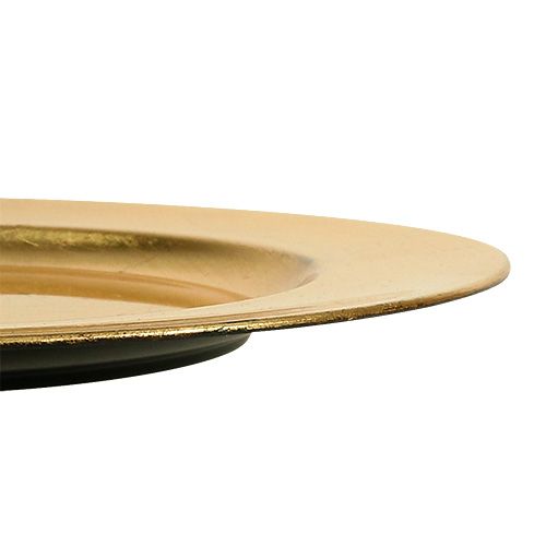 Article Assiette plastique dorée Ø17cm 10pcs