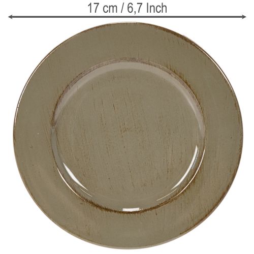 Petites assiettes décoratives ou de présentation, 17 cm, lot de 6 | Floristik24.be