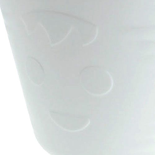 Floristik24 Pots en plastique à poignées,blanc 14X12cm, 12Pc