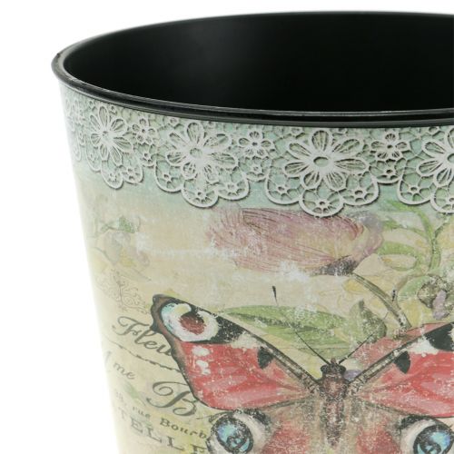 Floristik24 Pot déco papillon vintage Ø10,5cm