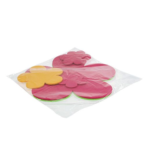 Floristik24 Set de table feutre fleur multicolore 6pcs