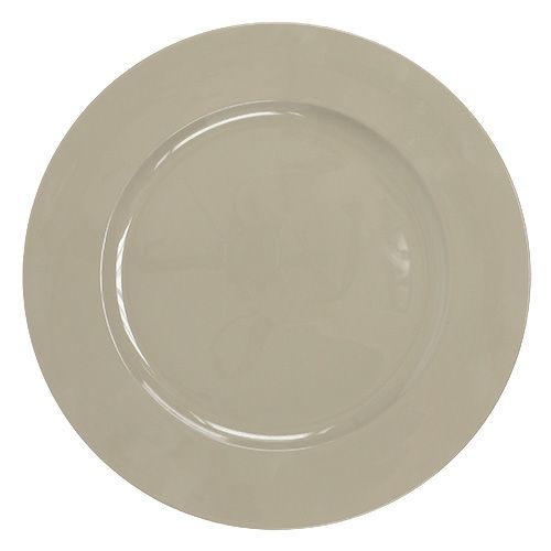 Floristik24 Assiette de présentation Ø33cm gris platine