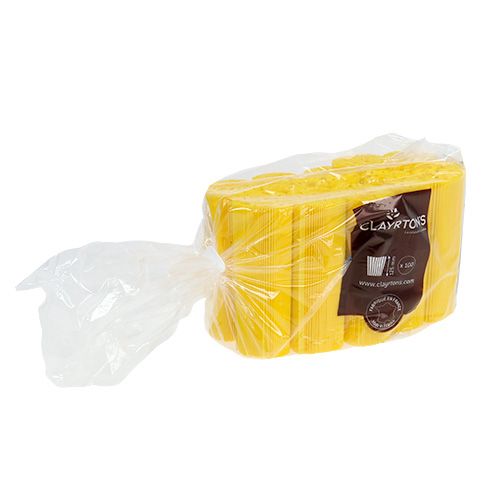 Article Poignets plissés jaune 12,5cm 100 pièces