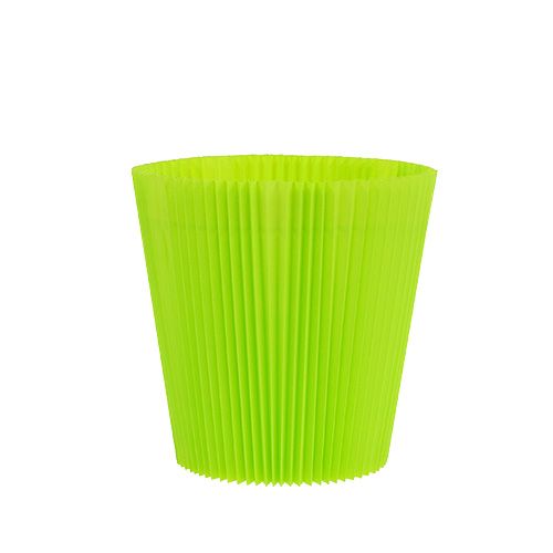 Floristik24 Bords-côtes plissés vert clair 10.5cm 100p