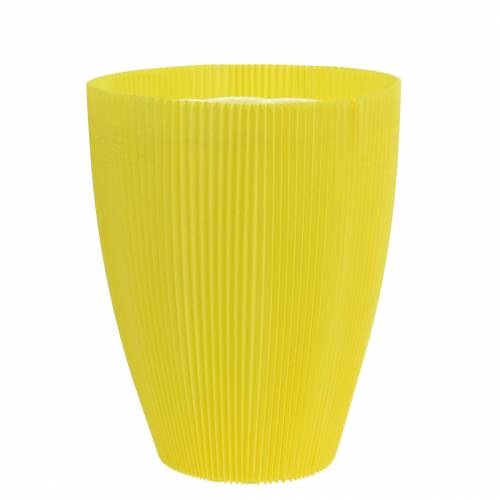 Floristik24 Poignets plissés jaune 14,5cm 100 pièces