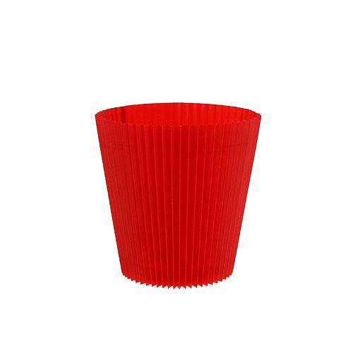 Poignets plissés rouge 8,5cm 100 pièces