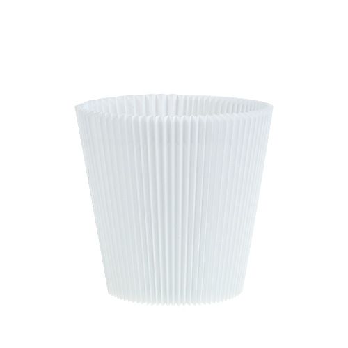Poignets plissés blanc 10,5cm 100 pièces