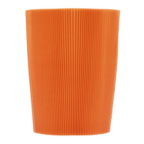 Floristik24 Poignets plissés pour pots de fleurs orange 12,5cm 100pcs