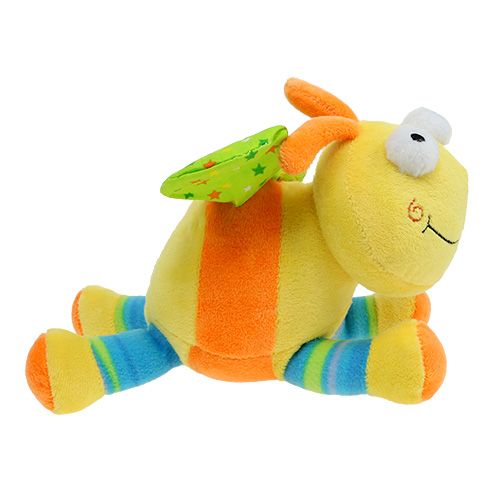 Floristik24 Papillon de peluche 22,5cm Jaune