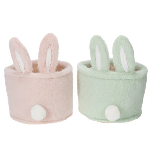 Article Paniers de rangement décoratifs en forme de lapin pour Pâques, pour chambres d'enfants et salons, 18 cm, lot de 2