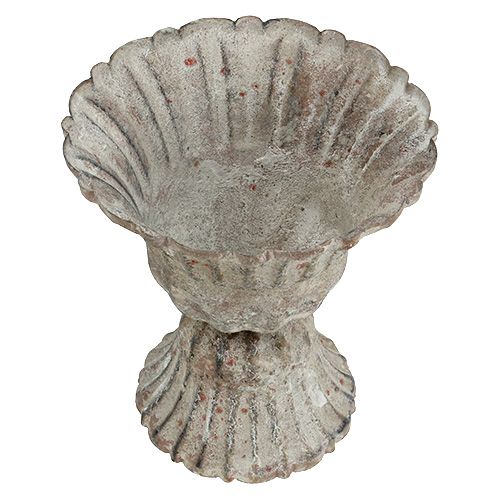 Article Coupe grise aspect antique Ø12cm H13.5cm
