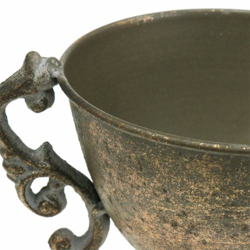Floristik24 Coupe en métal or antique Ø14cm H16cm