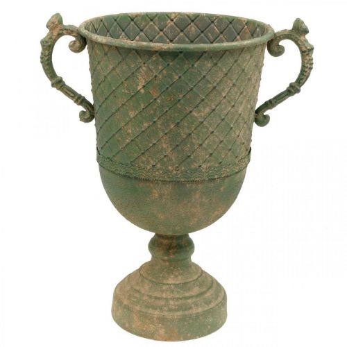 Gobelet en métal à planter, gobelet avec anses, jardinière Ø25cm H43cm