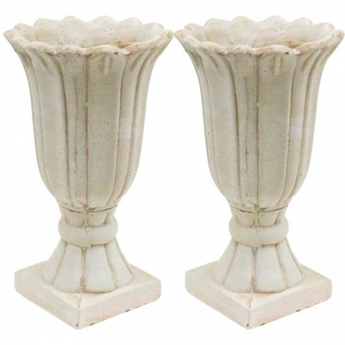 Amphore décorative, gobelet à planter, pot de plantation de tulipes en gobelet Ø12cm H25.5cm 2pcs