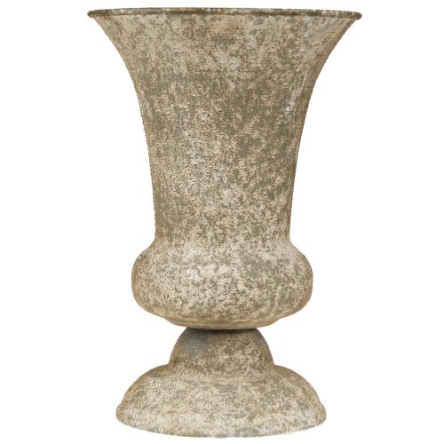 Article Vase Coupe Métal Antique Vase Décoratif Base Ø16.5cm H24cm