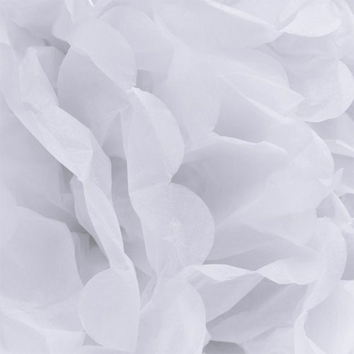 Pom-pom de papier Blanc Ø30cm 5pcs