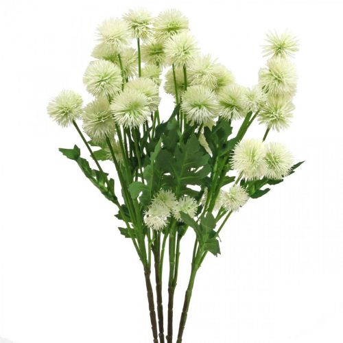 Article Branche artificielle pompon branche décorative blanc 61cm 4pcs