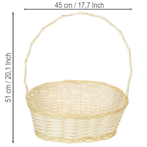 Panier cadeau panier en osier 44cm x 36cm | Floristik24.be