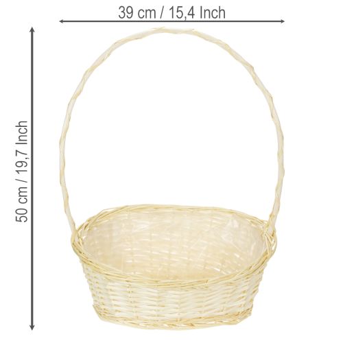 Panier cadeau environ 38 cm x 27 cm brillant | Floristik24.be