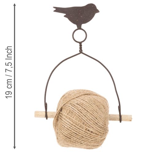 Porte-ruban décoratif et pratique, oiseau, style shabby chic | Floristik24.be