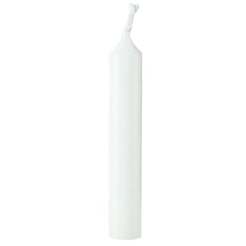 Bougies poupée 10 mm Bougies Wiedemann blanches 65/10 50 pièces