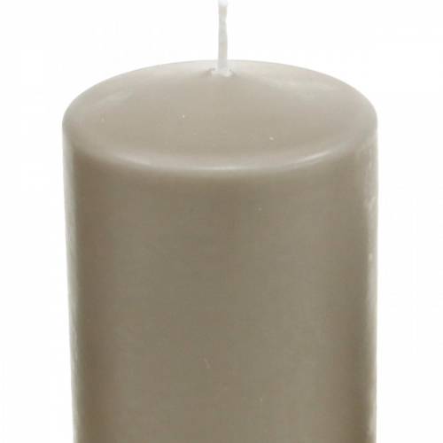 Article Bougie pilier 130/70 bougie marron décoration de bougie en cire naturelle durable