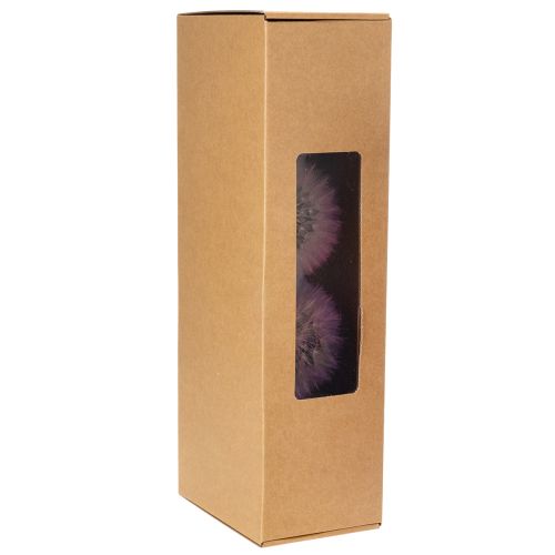 Article Décoration pissenlit, fleur séchée, stabilisée et teintée, délicate et résistante, 12 cm, lot de 4.