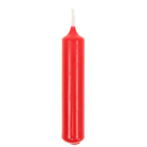 Floristik24 Bougies pyramidales rouges 24 pcs