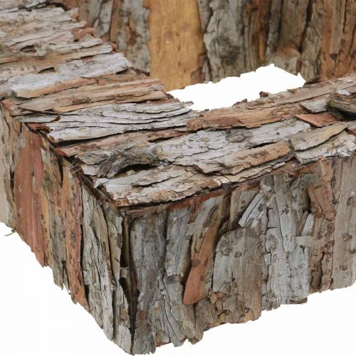 Floristik24 Écorce d&#39;arbre déco carré écorce de pin ouverte 30×30cm