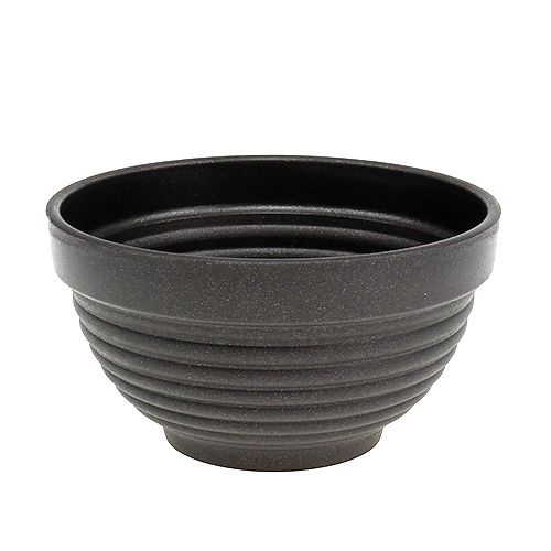 Floristik24 Bol R en plastique anthracite Ø13cm, 10 pièces