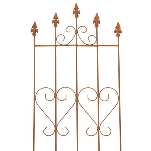 Treillis à motif de cœur, support pour plantes grimpantes de style romantique pour allées de jardin ou terrasses, 101 cm