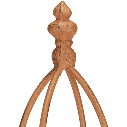 Floristik24 Obélisque en métal aspect rouille 69/86 cm Lot de 2