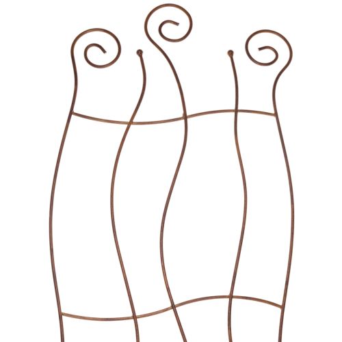 Treillis métallique de jardin à design incurvé pour plantes grimpantes, 110 cm