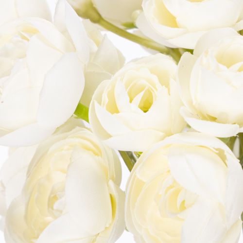 Article Bouquet de renoncules artificielles, décoration florale printanière longue durée, 32 cm, 5 pièces