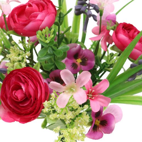 Floristik24 Bouquet de renoncules aux jacinthes de raisin Rose 25cm