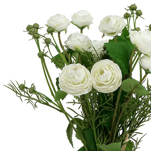 Floristik24 Bouquet de renoncules blanc 42cm