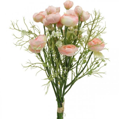 Floristik24 Bouquet De Renoncules Artificiels Décoration De Fleurs Fleurs De Soie Rose L37cm