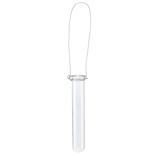 Floristik24 Verre décoratif tube à essai à suspendre mini vase Ø2,4cm H22,5cm