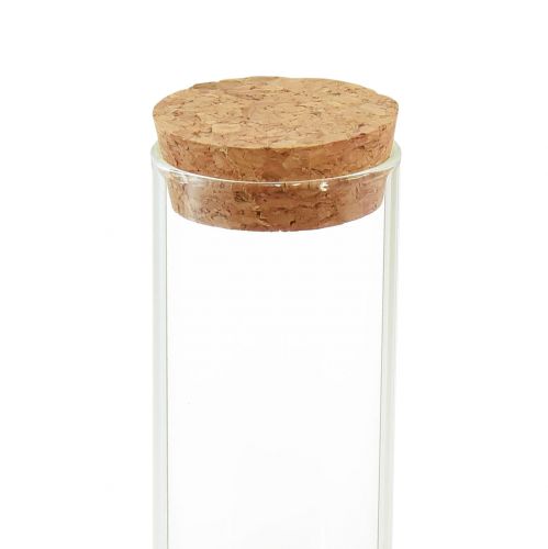 Article Vase décoratif tube à essai avec couvercle en liège Ø4cm H18cm 6 pcs