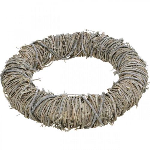 Article Couronne de vigne couronne d&#39;automne couronne de porte vignes lavées blanc Ø30cm