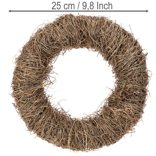 Couronne de vigne de 25 cm pour loisirs créatifs et décoration acheter | Floristik24.be