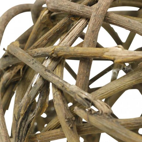 Article Boule déco vigne naturel foncé Ø15cm