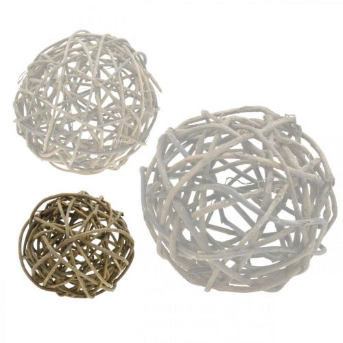 Floristik24 Boule déco vigne naturel foncé Ø15cm