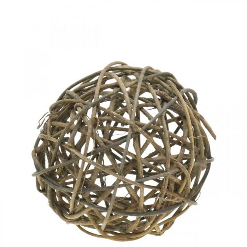 Article Boule déco vigne naturel foncé Ø20cm