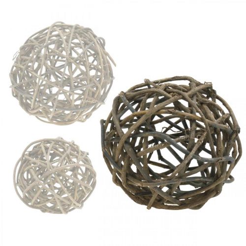 Floristik24 Boule déco vigne naturel foncé Ø25cm
