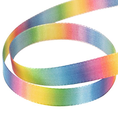 Article Ruban arc-en-ciel, ruban décoratif, ruban cadeau, 15 mm, 18 m